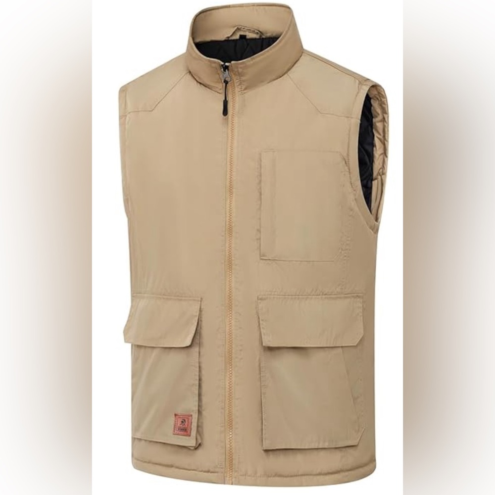 Msmsse Men's Outerwear Lightweight Vest Standing Collar Puffer Sleeveless Jacket